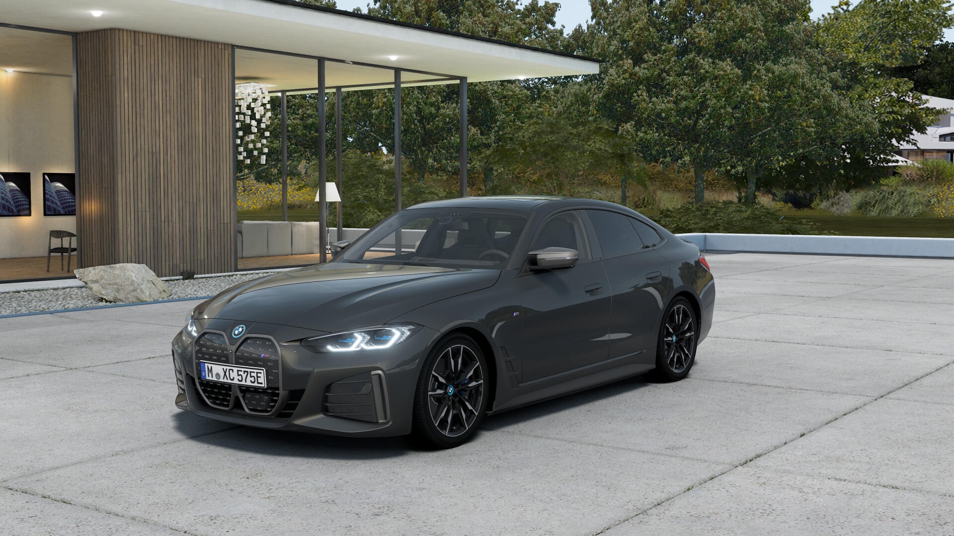 BMW i4 M50 xDrive | šedá Dravit metalíza | nové české auto | skladem | elektromotor 544 koní | super cena | online nákup | online prodej | autoibuy.com | 